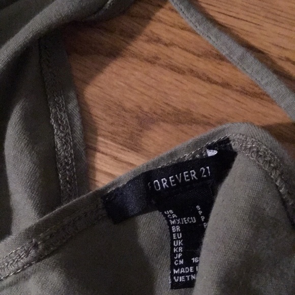 Olive green forever 21 dress - Picture 3 of 3